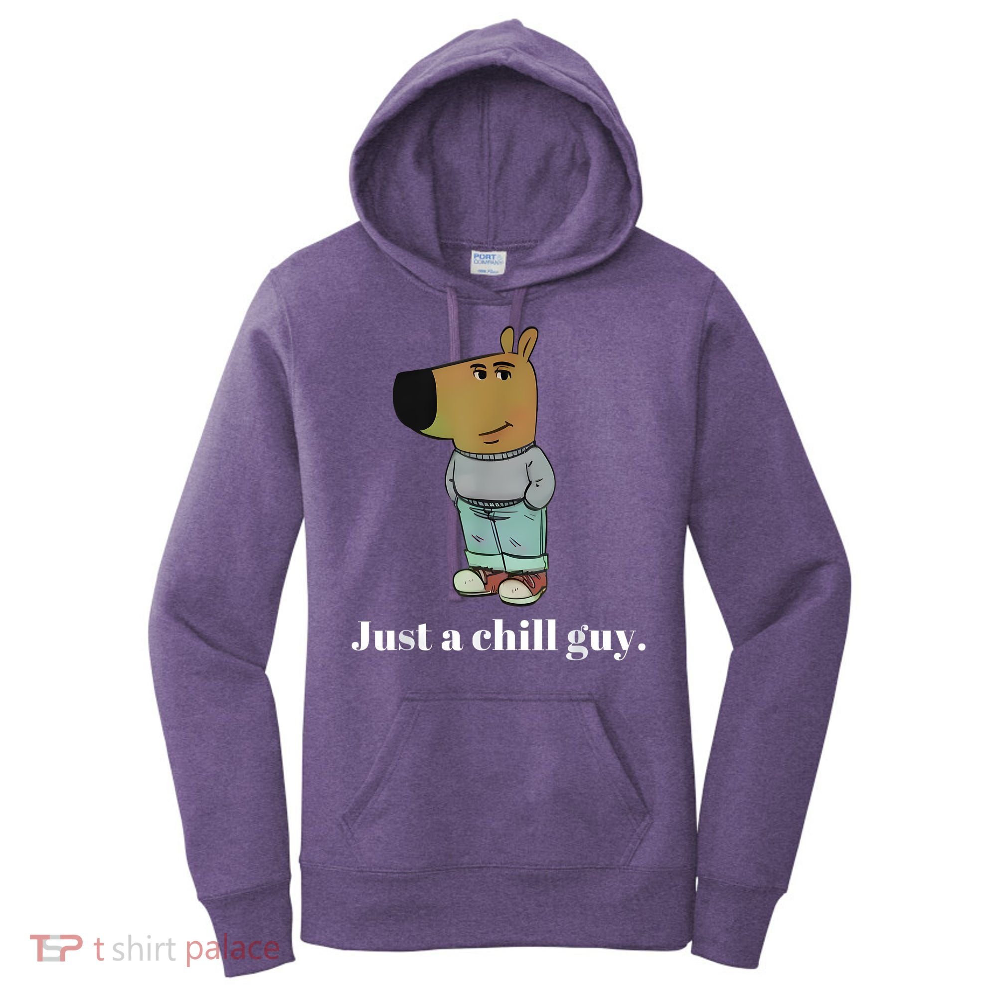 Chill Guy Dog Funny Chill Guy Meme Women's Hoodie