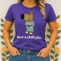 Chill Guy Dog Funny Chill Guy Meme Women's T-Shirt thumb 2
