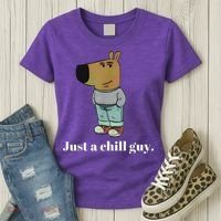 Chill Guy Dog Funny Chill Guy Meme Women's T-Shirt thumb 3