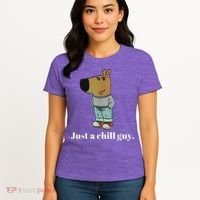 Chill Guy Dog Funny Chill Guy Meme Women's T-Shirt thumb 4