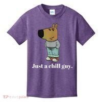 Chill Guy Dog Funny Chill Guy Meme Kids T-Shirt thumb 0