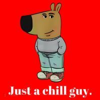 Chill Guy Dog Funny Chill Guy Meme Santa Hat thumb 1