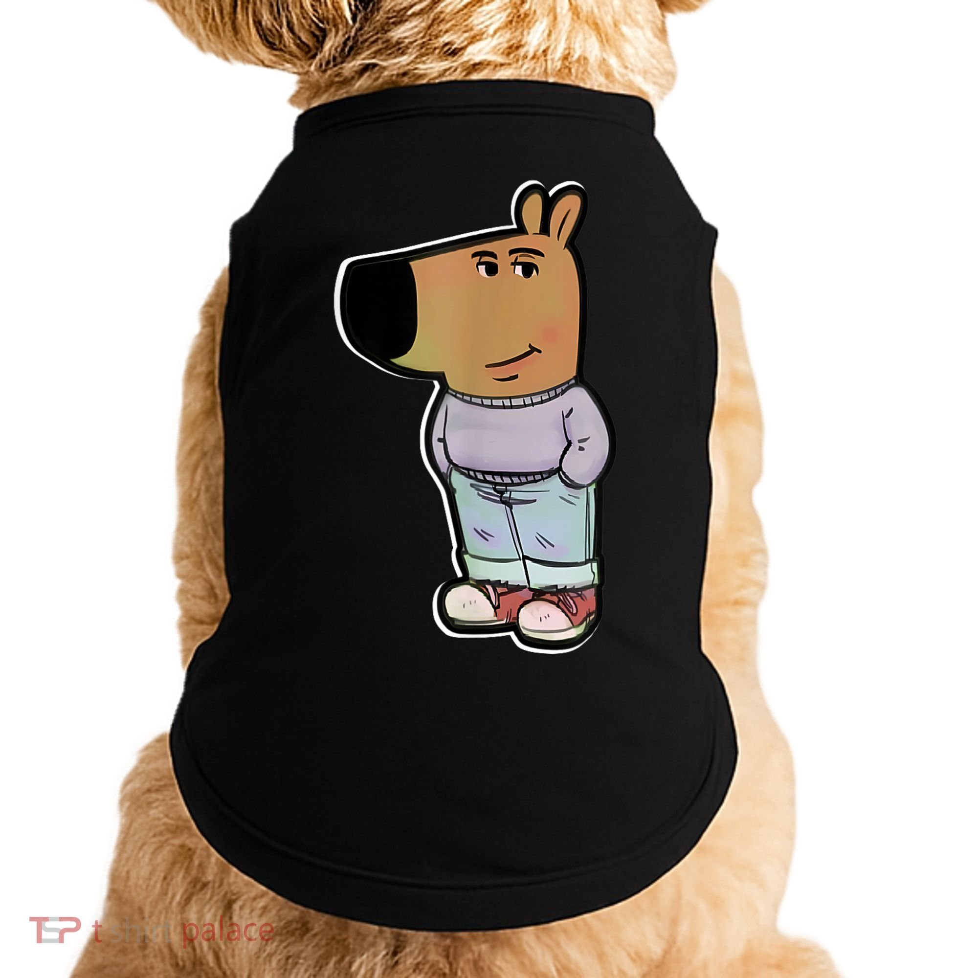 Chill Guy Dog Funny Chill Guy Meme Doggie Tank