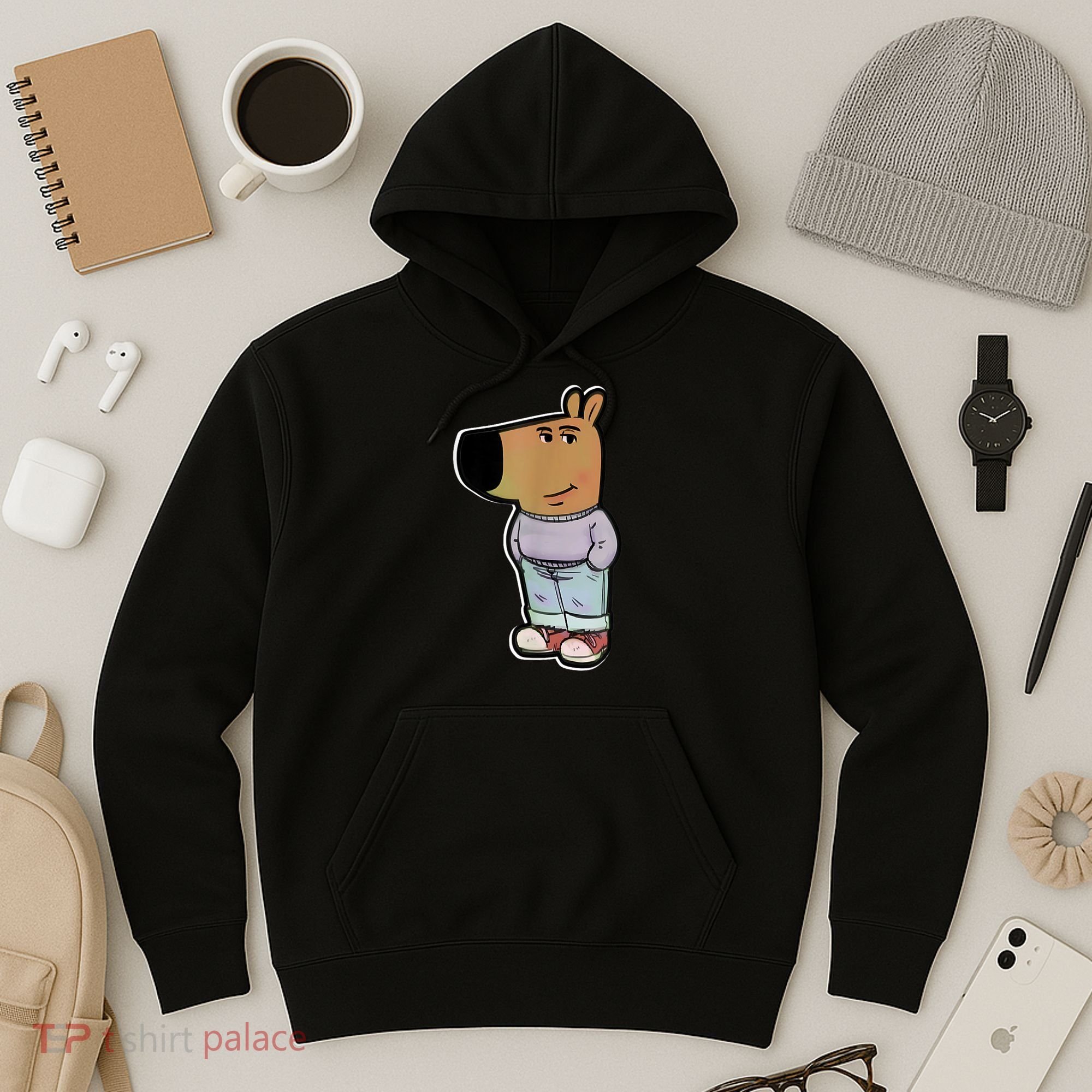 Chill Guy Dog Funny Chill Guy Meme Hoodie