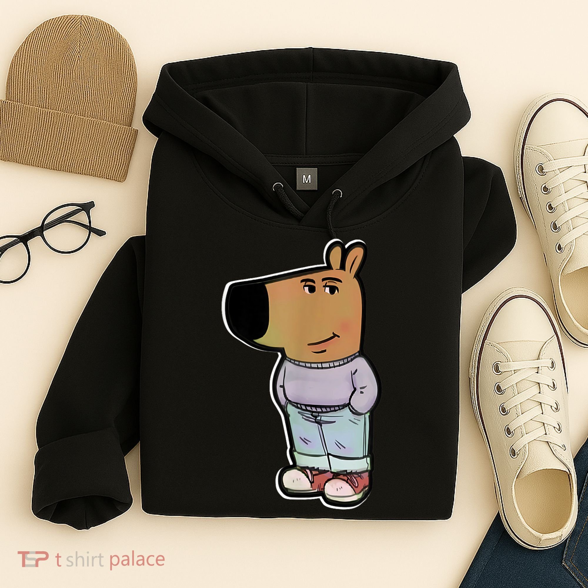 Chill Guy Dog Funny Chill Guy Meme Hoodie