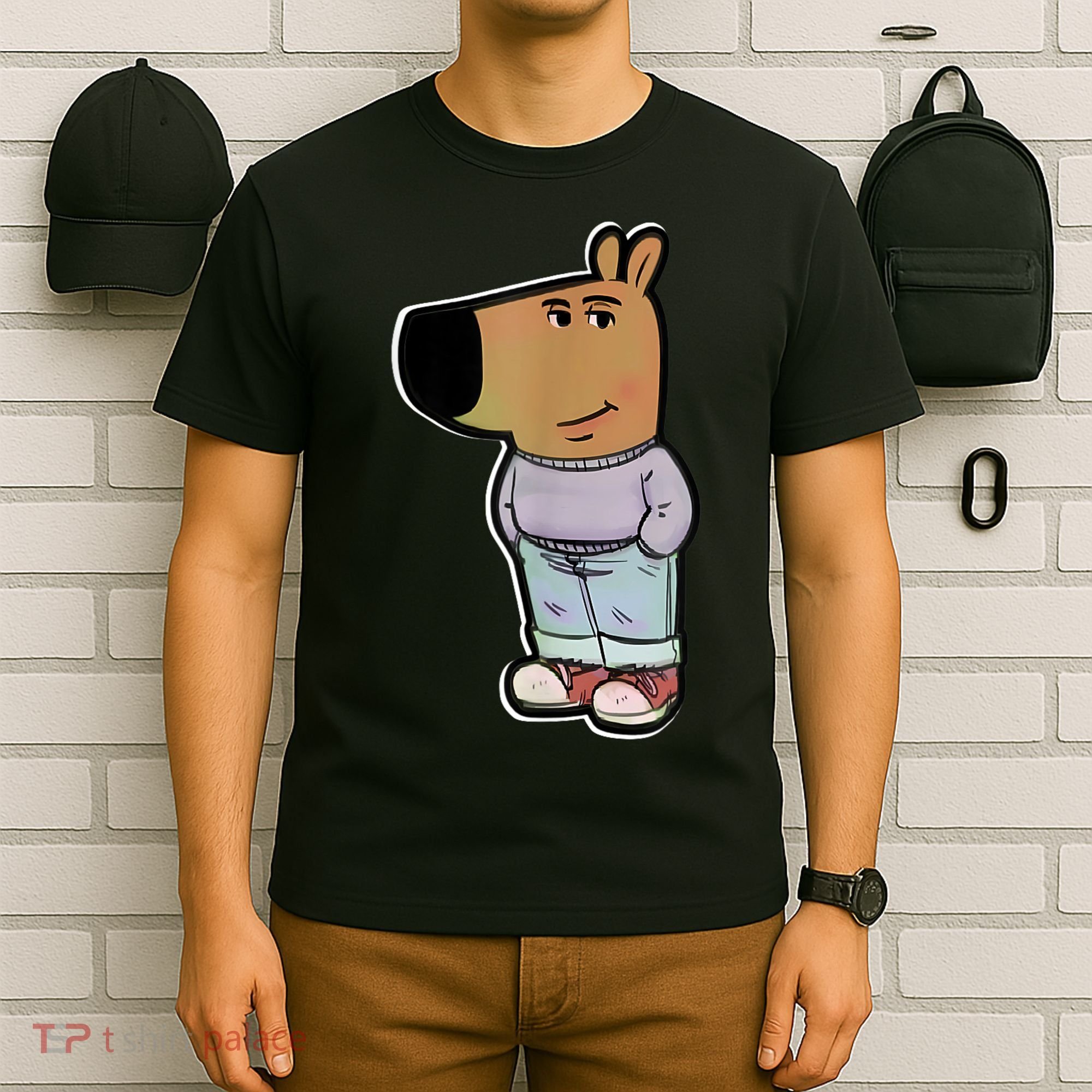 Chill Guy Dog Funny Chill Guy Meme T-Shirt