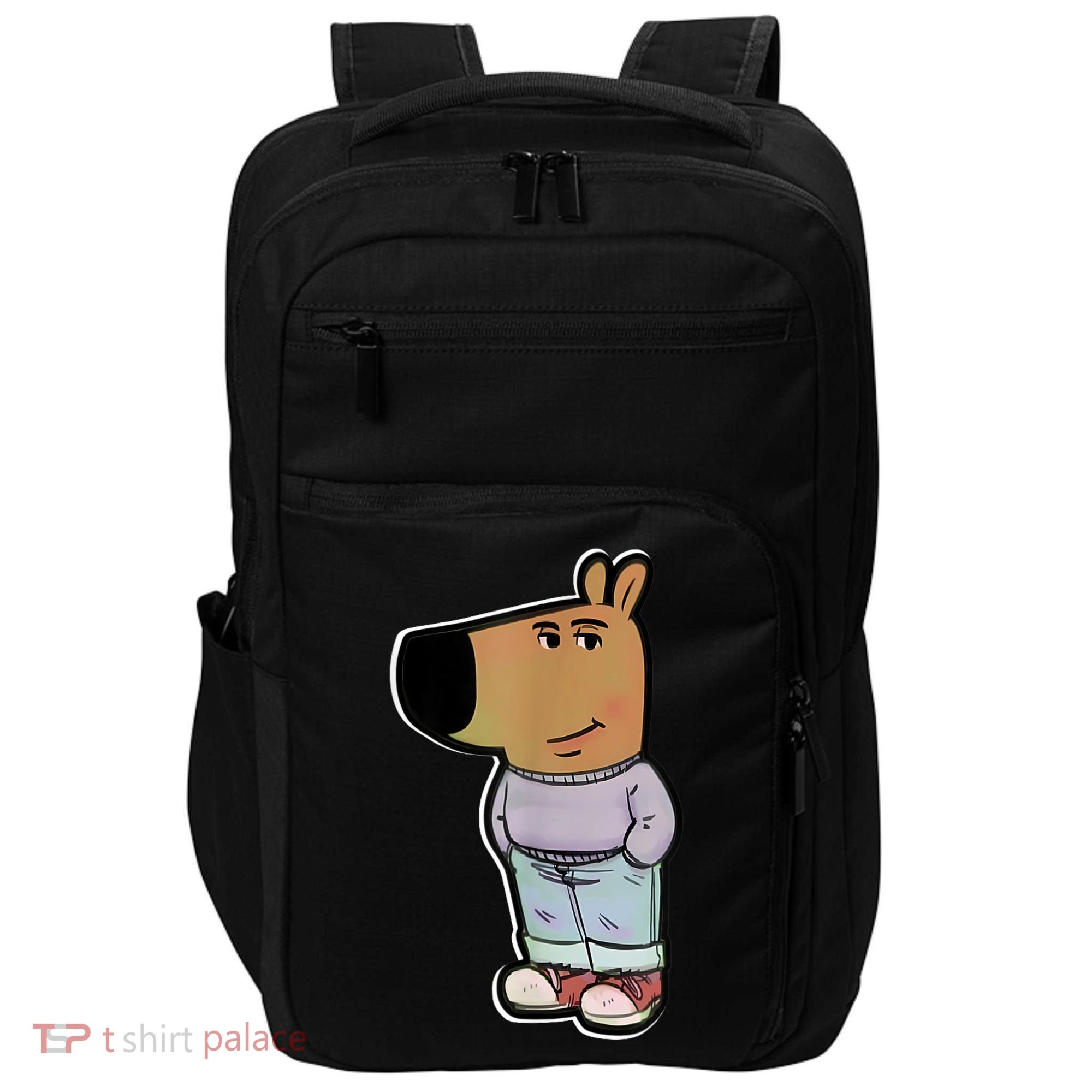 Chill Guy Dog Funny Chill Guy Meme Impact Tech Backpack