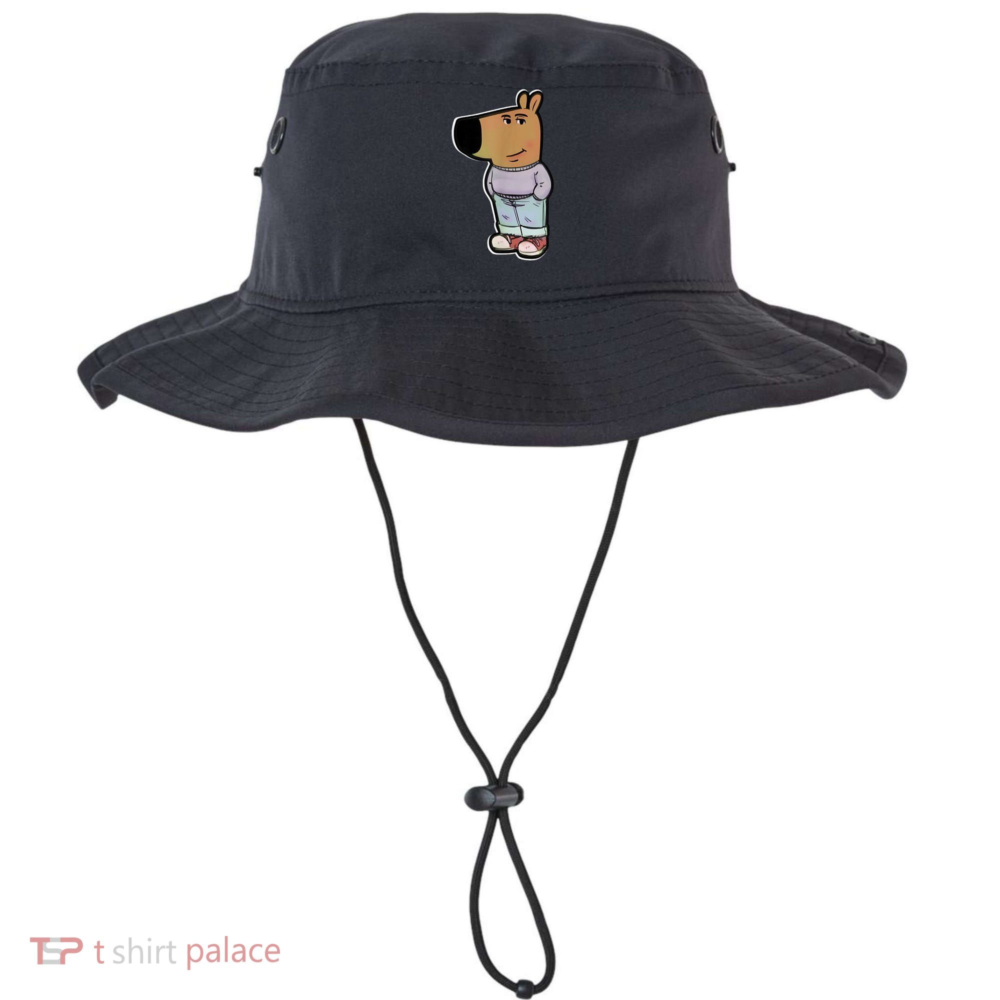 Chill Guy Dog Funny Chill Guy Meme Bucket Hat