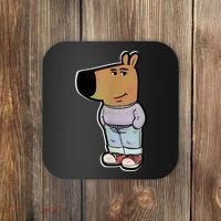Chill Guy Dog Funny Chill Guy Meme Coaster thumb 0