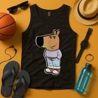 Chill Guy Dog Funny Chill Guy Meme Tank Top thumb 4
