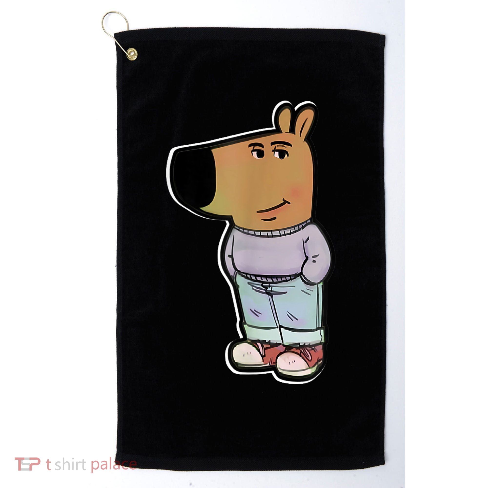 Chill Guy Dog Funny Chill Guy Meme Golf Towel
