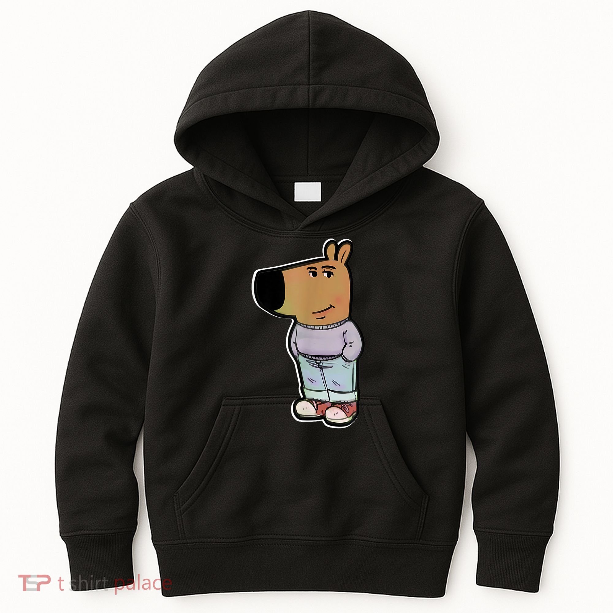 Chill Guy Dog Funny Chill Guy Meme Kids Hoodie