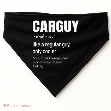 Car Guy Definition Mechanic & Auto Racing USA-Made Doggie Bandana