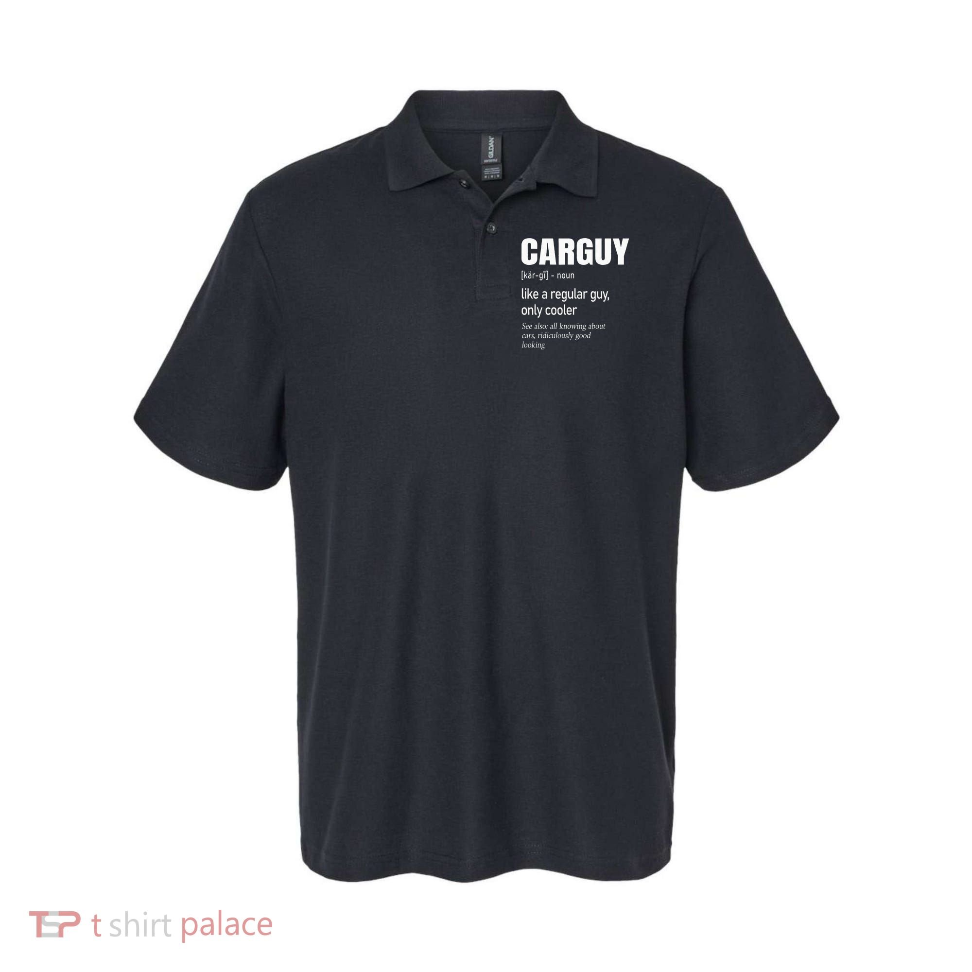 Car Guy Definition Mechanic & Auto Racing Polo