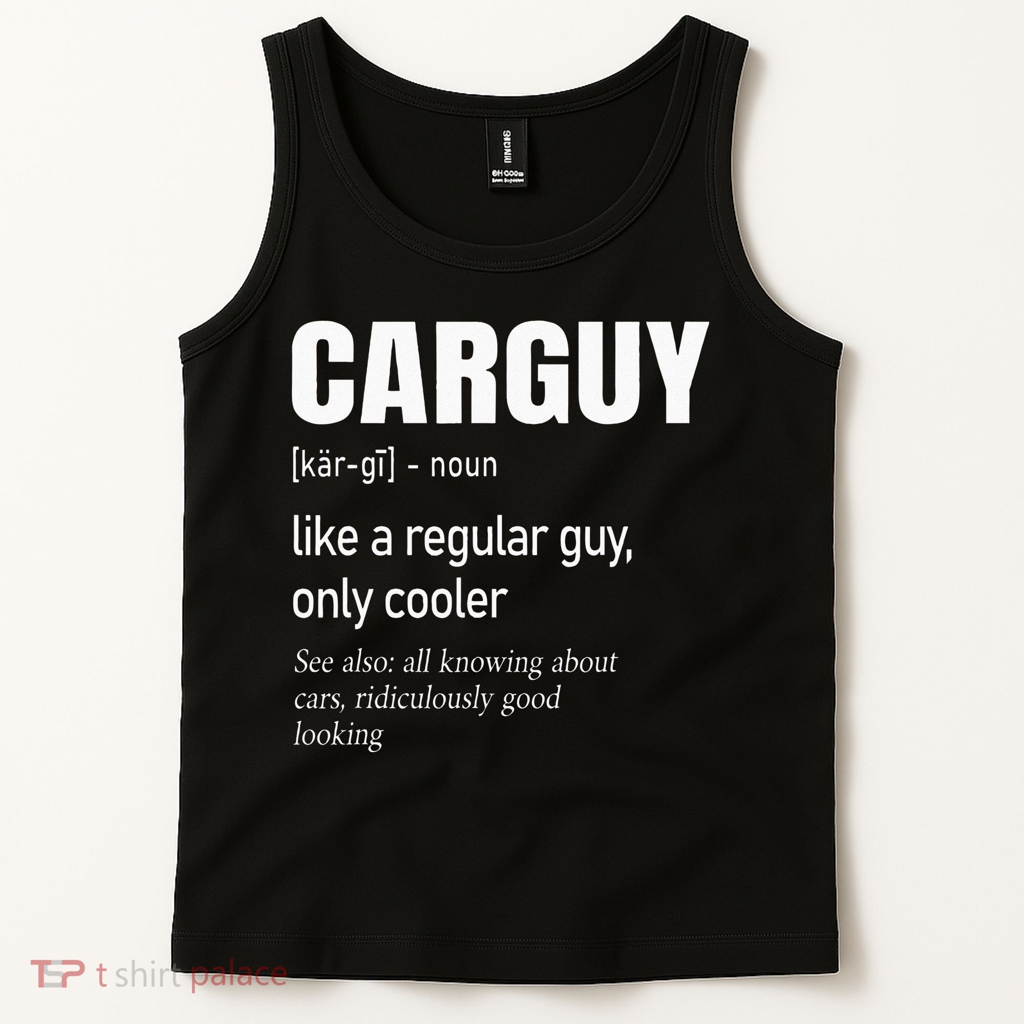 Car Guy Definition Mechanic & Auto Racing Tank Top