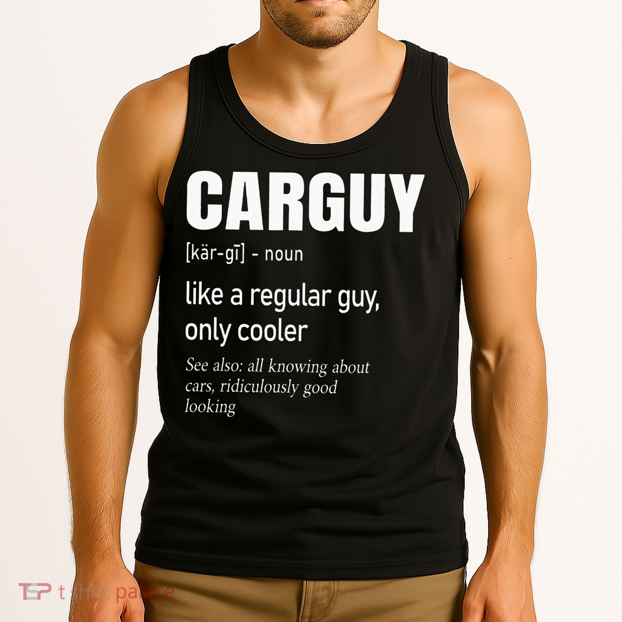 Car Guy Definition Mechanic & Auto Racing Tank Top