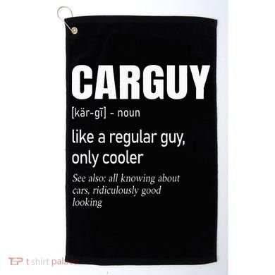 Car Guy Definition Mechanic & Auto Racing Golf Towel