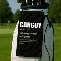 Car Guy Definition Mechanic & Auto Racing Golf Towel thumb 2