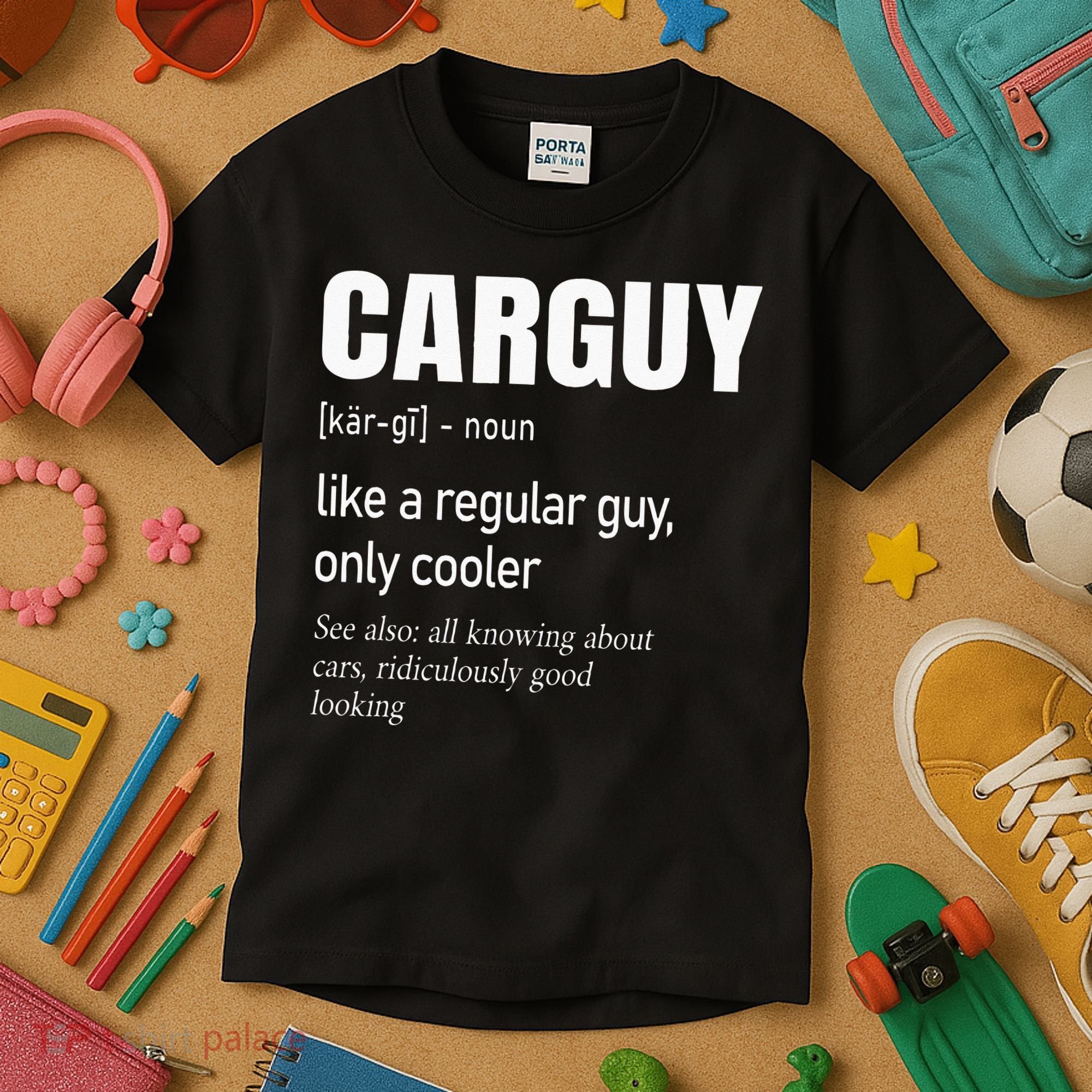 Car Guy Definition Mechanic & Auto Racing Kids T-Shirt