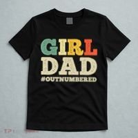 Cool Girl Dad For Father Super Proud Dad Outnumbered Dad T-Shirt thumb 5