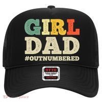 Cool Girl Dad For Father Super Proud Dad Outnumbered Dad Hat thumb 0