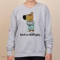 Chill Guy Dog Meme Funny Chill Guy Meme Women's Sweatshirt thumb 0