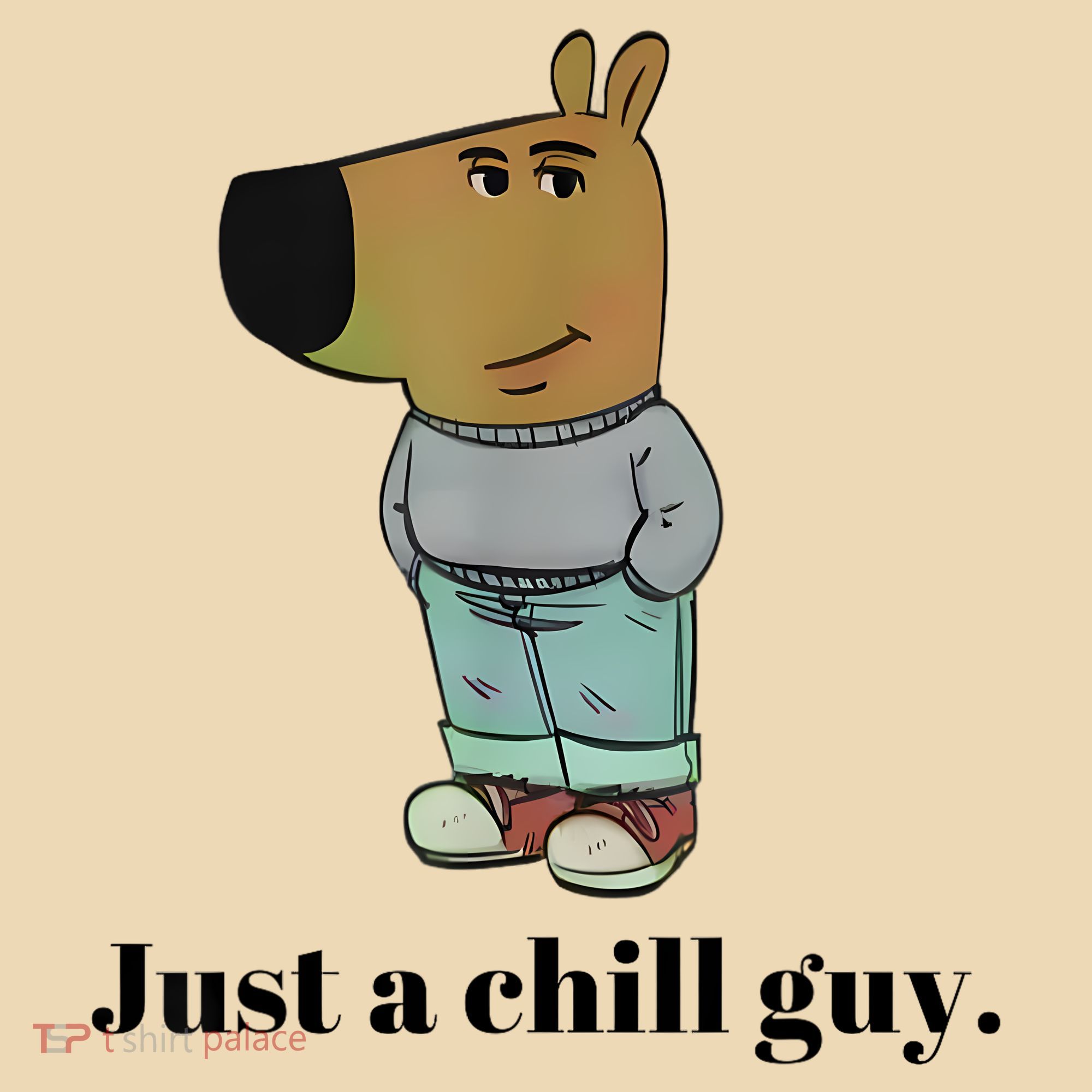 Chill Guy Dog Meme Funny Chill Guy Meme Tote Bag