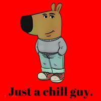 Chill Guy Dog Meme Funny Chill Guy Meme Santa Hat thumb 1