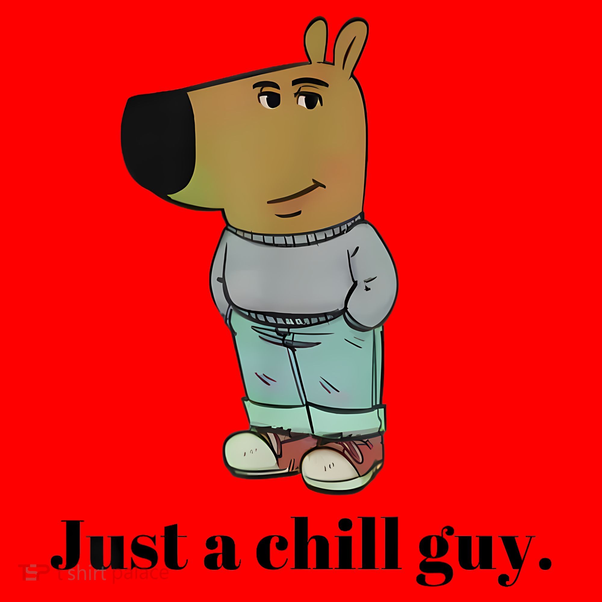 Chill Guy Dog Meme Funny Chill Guy Meme Santa Hat