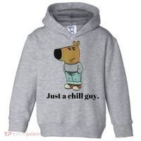 Chill Guy Dog Meme Funny Chill Guy Meme Toddler Hoodie thumb 0