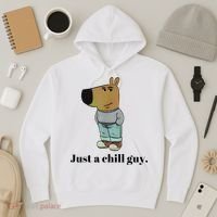 Chill Guy Dog Meme Funny Chill Guy Meme Hoodie thumb 3