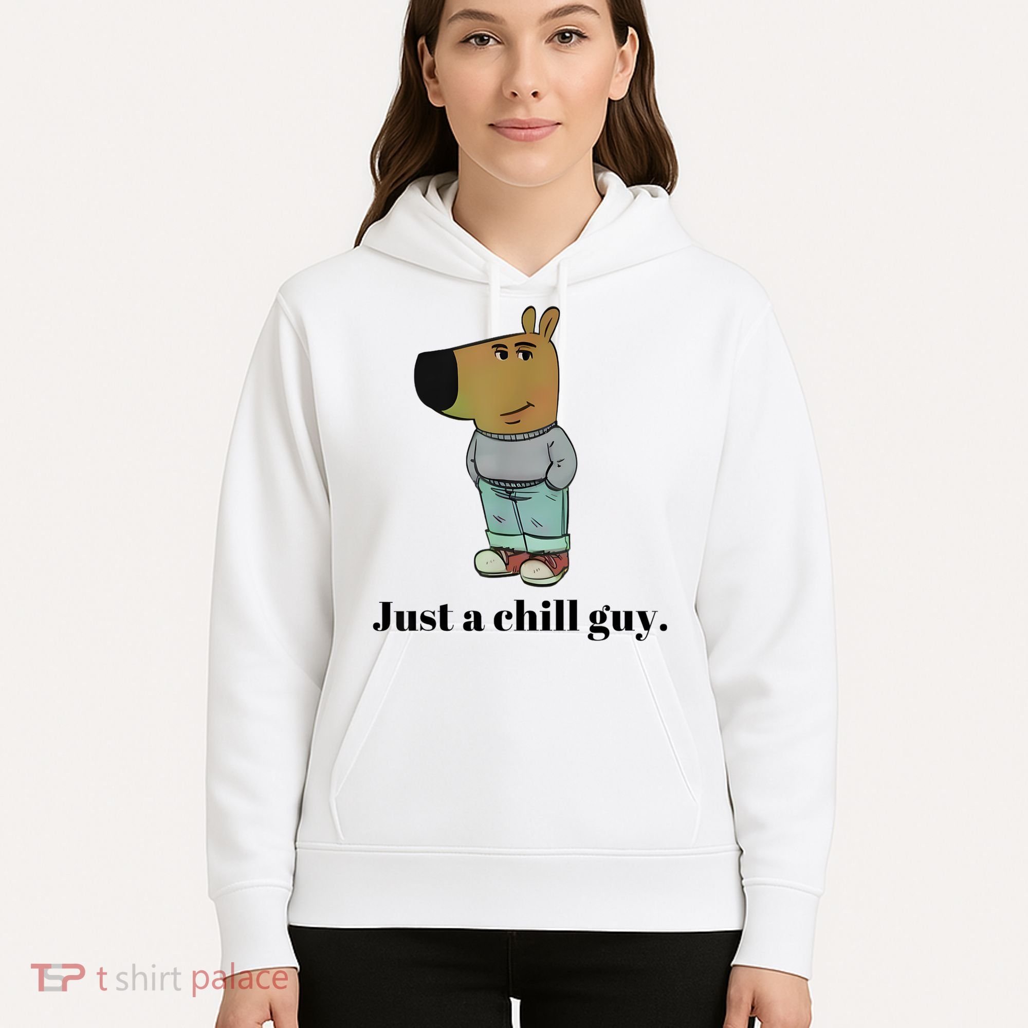Chill Guy Dog Meme Funny Chill Guy Meme Hoodie
