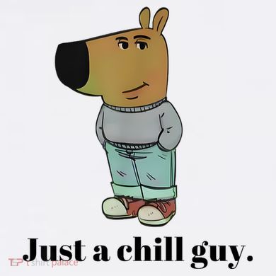 Chill Guy Dog Meme Funny Chill Guy Meme Hoodie