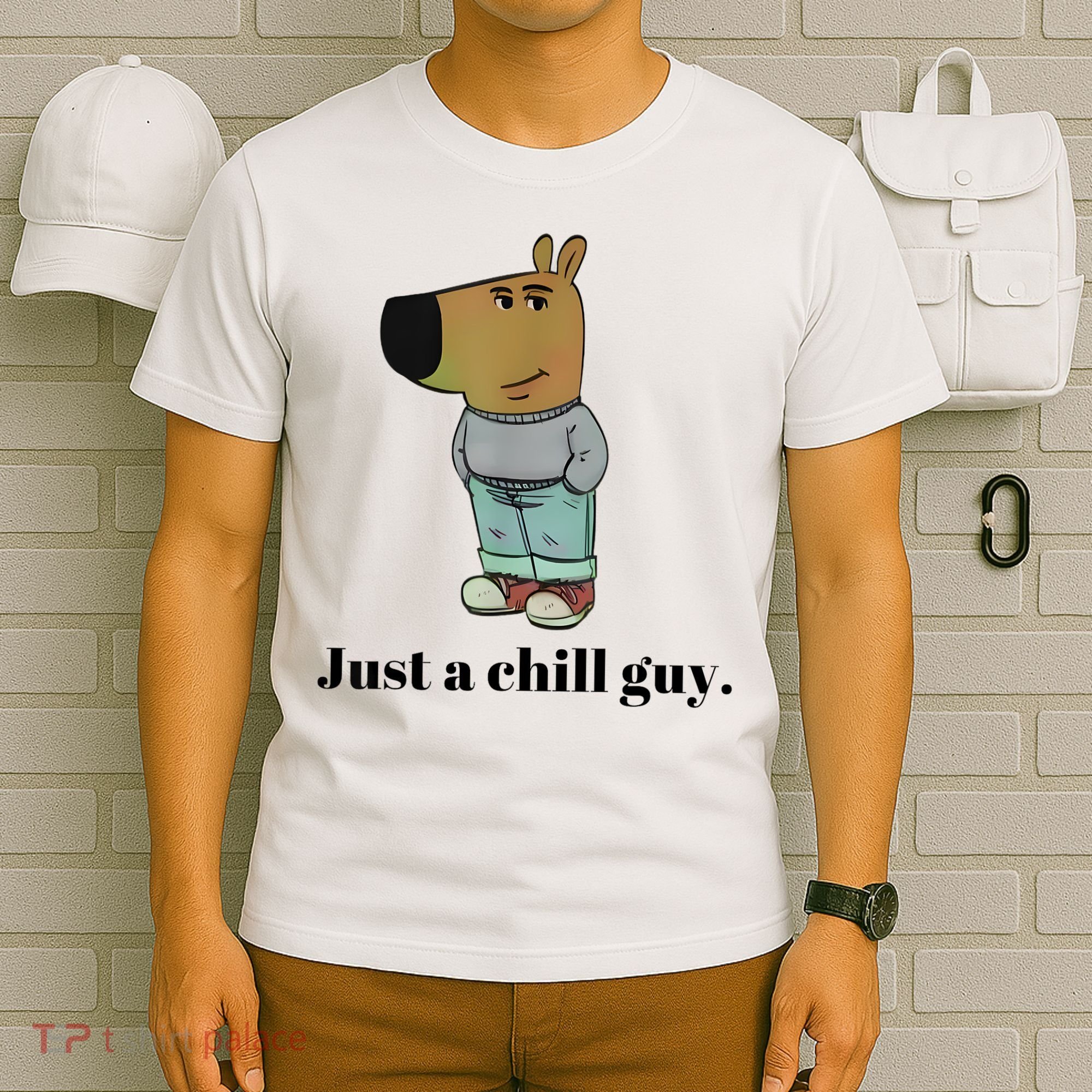 Chill Guy Dog Meme Funny Chill Guy Meme T-Shirt