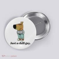 Chill Guy Dog Meme Funny Chill Guy Meme Button thumb 0