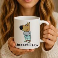 Chill Guy Dog Meme Funny Chill Guy Meme Coffee Mug thumb 3