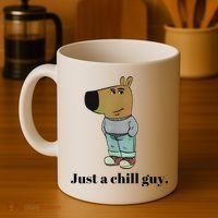 Chill Guy Dog Meme Funny Chill Guy Meme Coffee Mug thumb 4