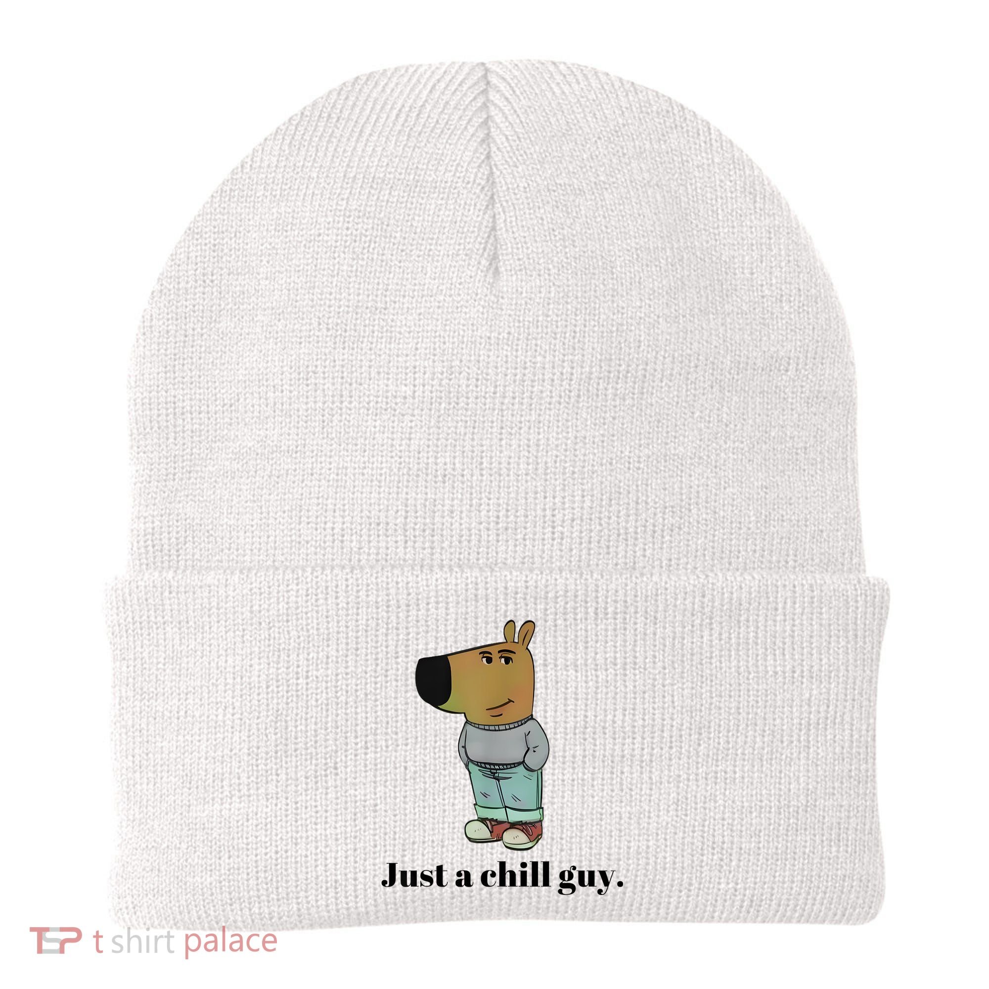 Chill Guy Dog Meme Funny Chill Guy Meme Beanie