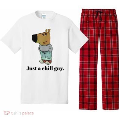 Chill Guy Dog Meme Funny Chill Guy Meme Pajama Set