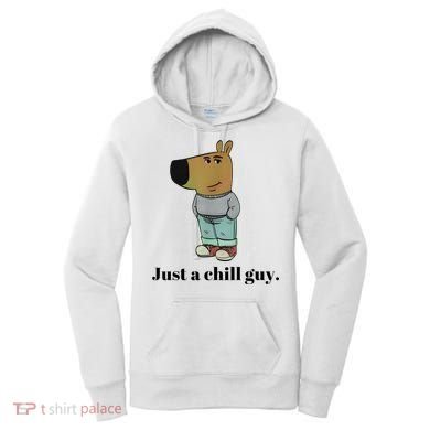 Chill Guy Dog Meme Funny Chill Guy Meme Women's Hoodie