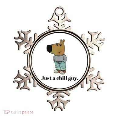 Chill Guy Dog Meme Funny Chill Guy Meme Ornament