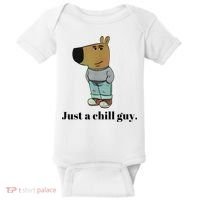 Chill Guy Dog Meme Funny Chill Guy Meme Baby Bodysuit thumb 0