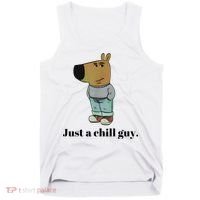 Chill Guy Dog Meme Funny Chill Guy Meme Tank Top thumb 0