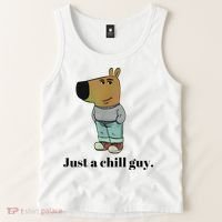Chill Guy Dog Meme Funny Chill Guy Meme Tank Top thumb 2