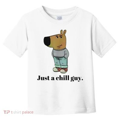 Chill Guy Dog Meme Funny Chill Guy Meme Toddler T-Shirt