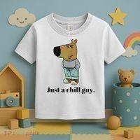 Chill Guy Dog Meme Funny Chill Guy Meme Toddler T-Shirt thumb 3