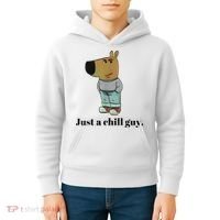 Chill Guy Dog Meme Funny Chill Guy Meme Kids Hoodie thumb 4