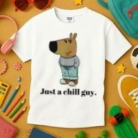 Chill Guy Dog Meme Funny Chill Guy Meme Kids T-Shirt thumb 3