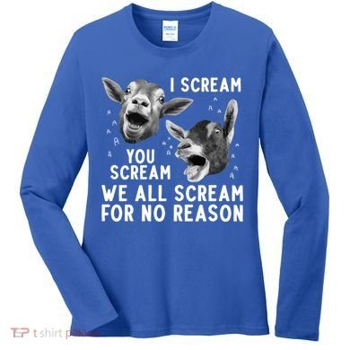 Cute Goat Design Pygmy Goat Farmer Goat Lover Gift Women's Long Sleeve Shirt