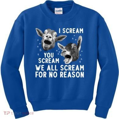 Cute Goat Design Pygmy Goat Farmer Goat Lover Gift Kids Sweatshirt